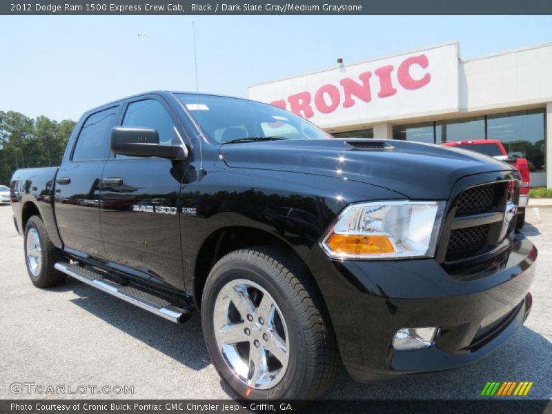 Black / Dark Slate Gray/Medium Graystone 2012 Dodge Ram 1500 Express Crew Cab