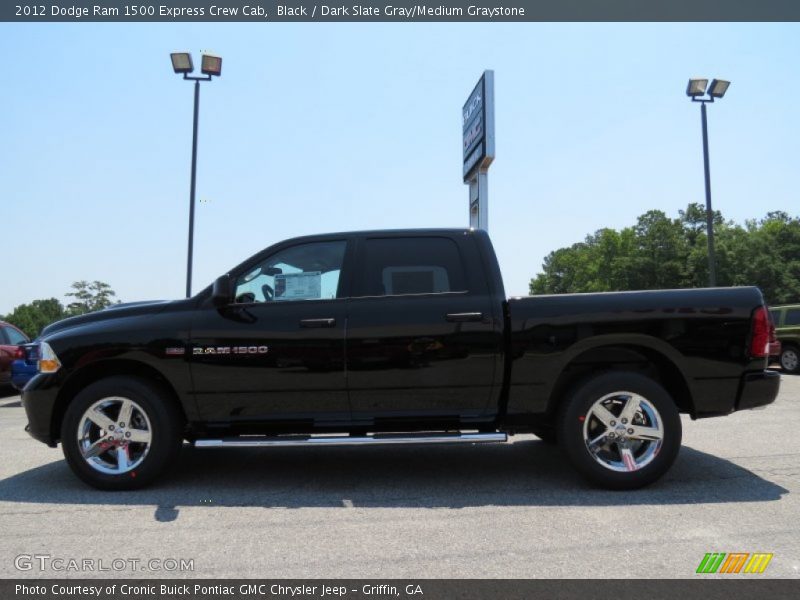 Black / Dark Slate Gray/Medium Graystone 2012 Dodge Ram 1500 Express Crew Cab
