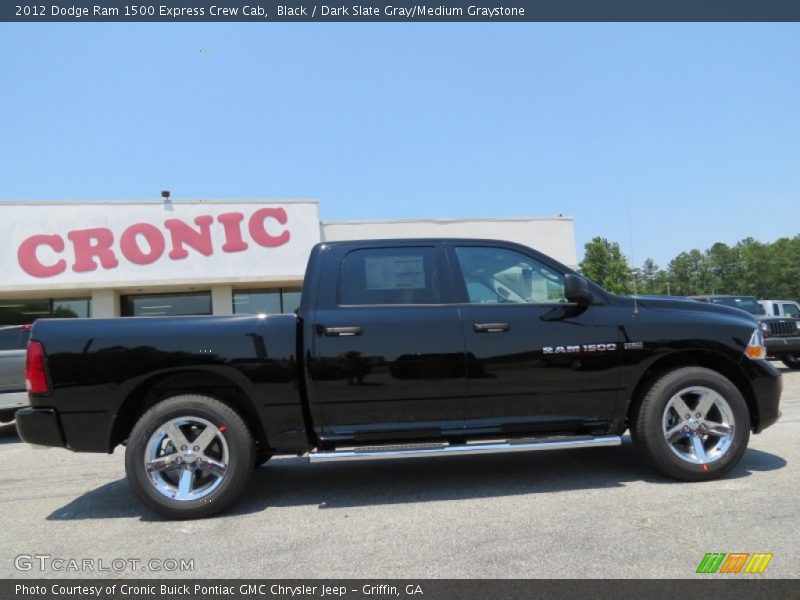 Black / Dark Slate Gray/Medium Graystone 2012 Dodge Ram 1500 Express Crew Cab