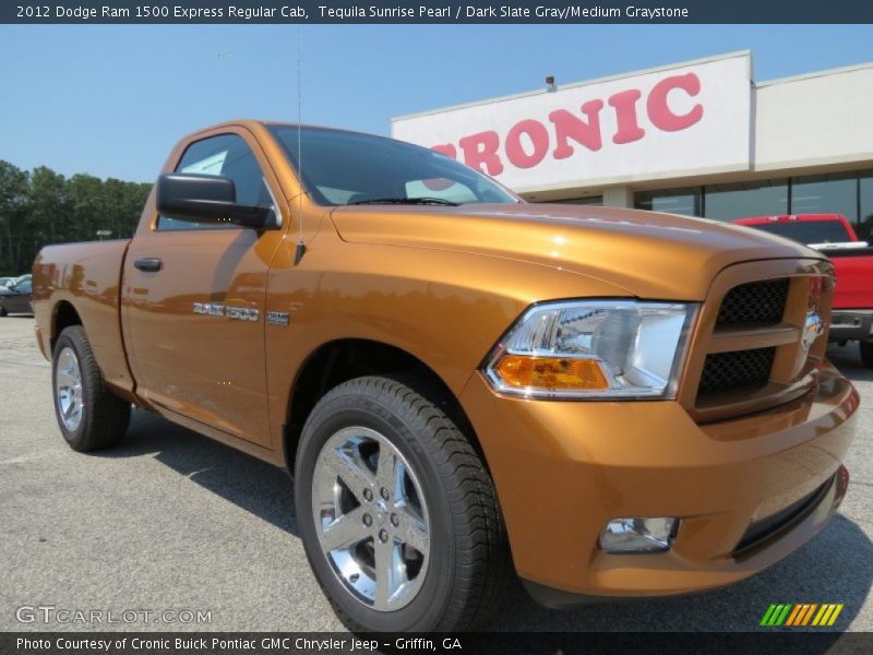 Tequila Sunrise Pearl / Dark Slate Gray/Medium Graystone 2012 Dodge Ram 1500 Express Regular Cab
