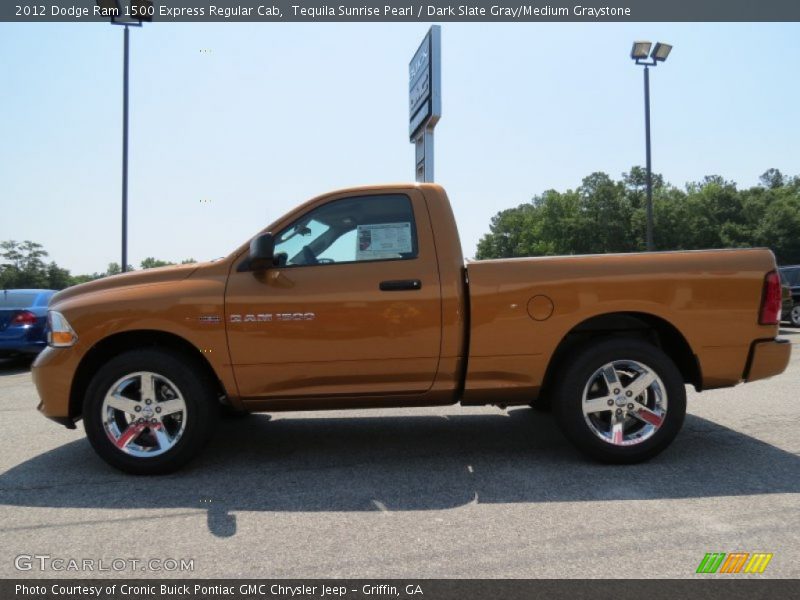 Tequila Sunrise Pearl / Dark Slate Gray/Medium Graystone 2012 Dodge Ram 1500 Express Regular Cab