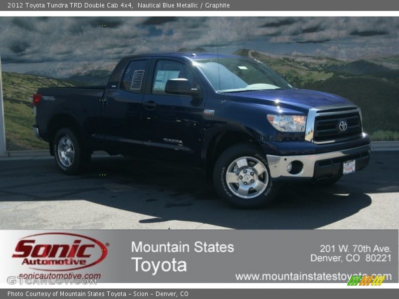 Nautical Blue Metallic / Graphite 2012 Toyota Tundra TRD Double Cab 4x4