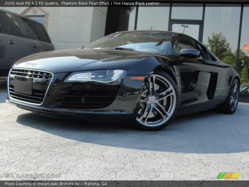 Phantom Black Pearl Effect / Fine Nappa Black Leather 2009 Audi R8 4.2 FSI quattro