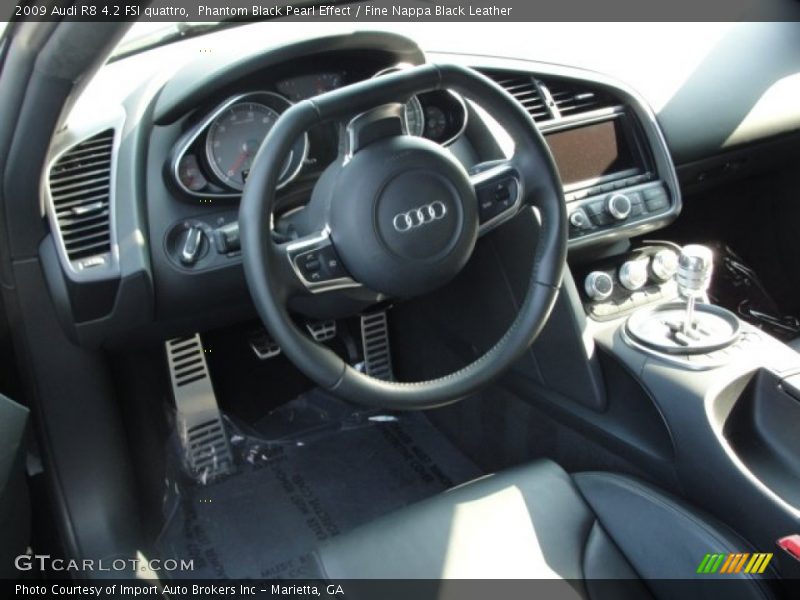 Phantom Black Pearl Effect / Fine Nappa Black Leather 2009 Audi R8 4.2 FSI quattro