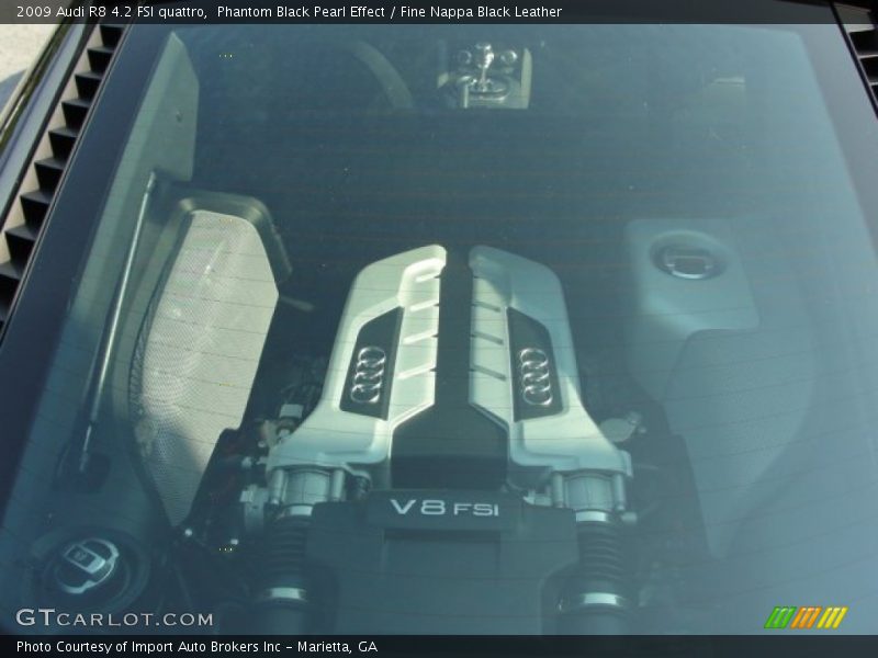 Phantom Black Pearl Effect / Fine Nappa Black Leather 2009 Audi R8 4.2 FSI quattro