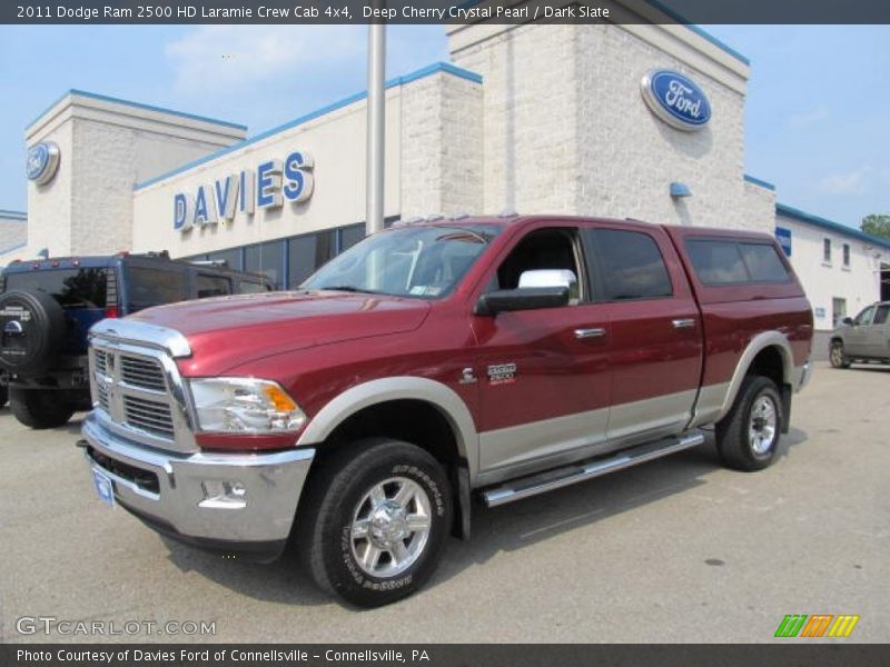 Deep Cherry Crystal Pearl / Dark Slate 2011 Dodge Ram 2500 HD Laramie Crew Cab 4x4