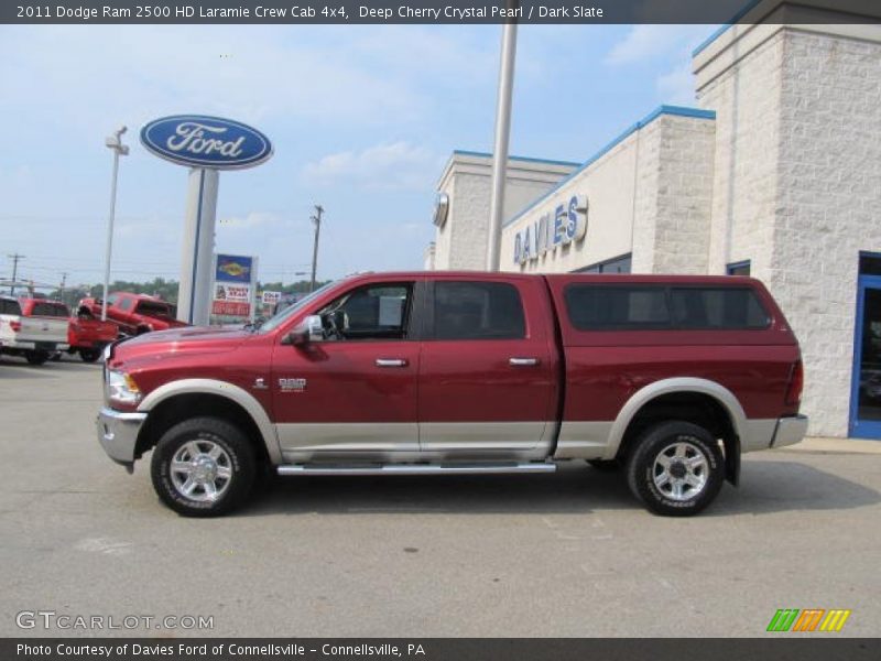 Deep Cherry Crystal Pearl / Dark Slate 2011 Dodge Ram 2500 HD Laramie Crew Cab 4x4