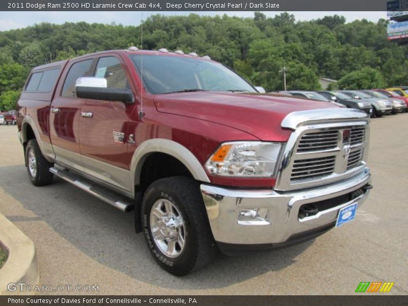 Deep Cherry Crystal Pearl / Dark Slate 2011 Dodge Ram 2500 HD Laramie Crew Cab 4x4