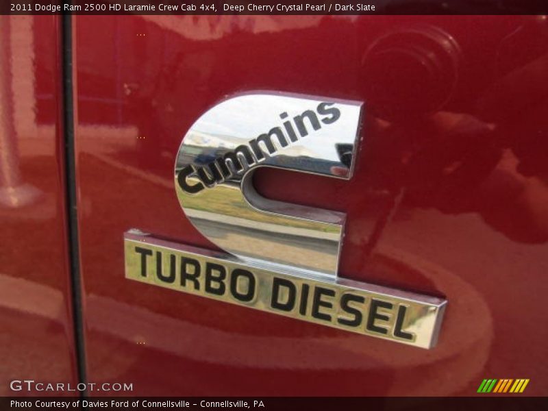 Deep Cherry Crystal Pearl / Dark Slate 2011 Dodge Ram 2500 HD Laramie Crew Cab 4x4