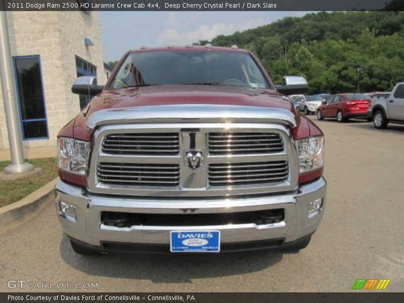 Deep Cherry Crystal Pearl / Dark Slate 2011 Dodge Ram 2500 HD Laramie Crew Cab 4x4