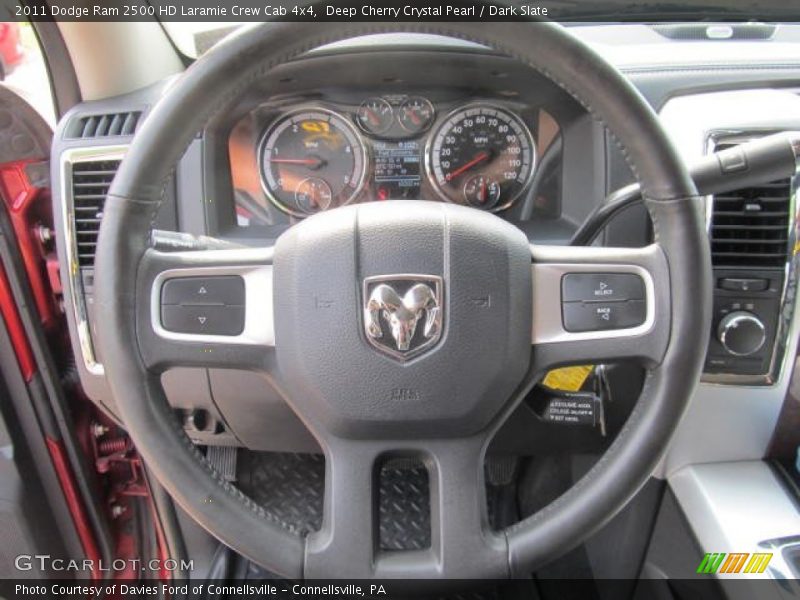 Deep Cherry Crystal Pearl / Dark Slate 2011 Dodge Ram 2500 HD Laramie Crew Cab 4x4