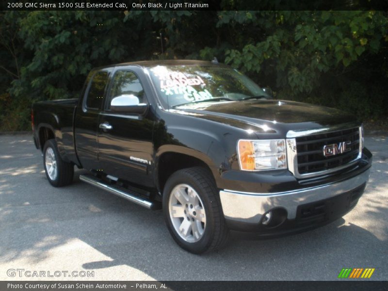 Onyx Black / Light Titanium 2008 GMC Sierra 1500 SLE Extended Cab