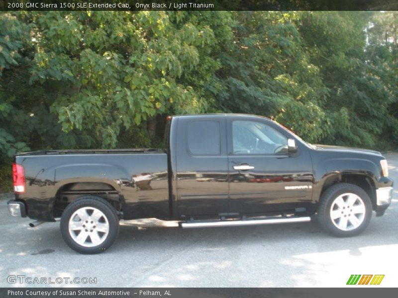 Onyx Black / Light Titanium 2008 GMC Sierra 1500 SLE Extended Cab