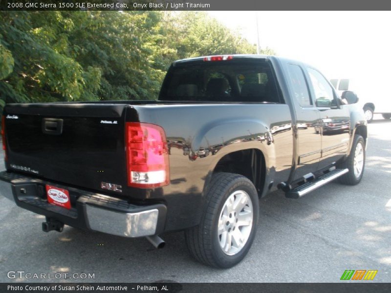 Onyx Black / Light Titanium 2008 GMC Sierra 1500 SLE Extended Cab