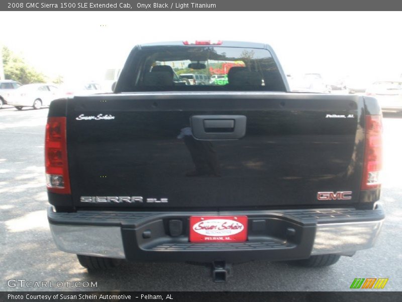 Onyx Black / Light Titanium 2008 GMC Sierra 1500 SLE Extended Cab