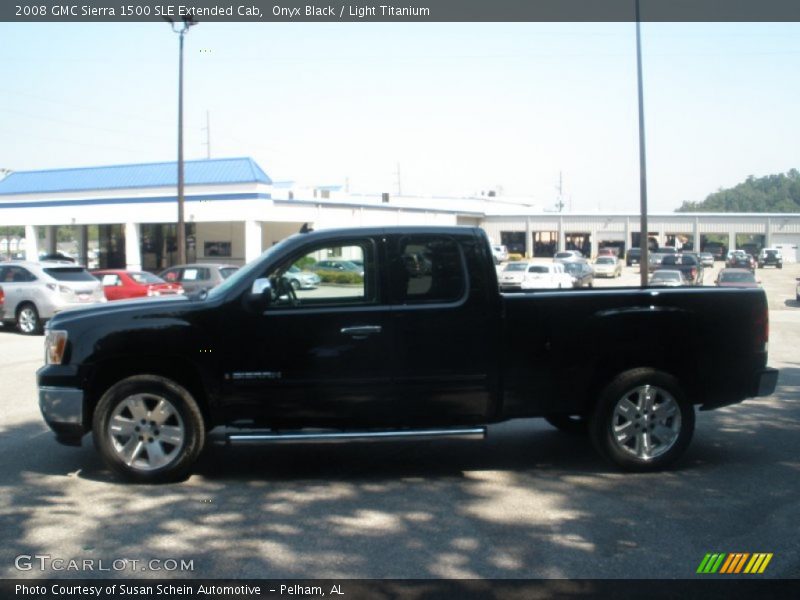 Onyx Black / Light Titanium 2008 GMC Sierra 1500 SLE Extended Cab