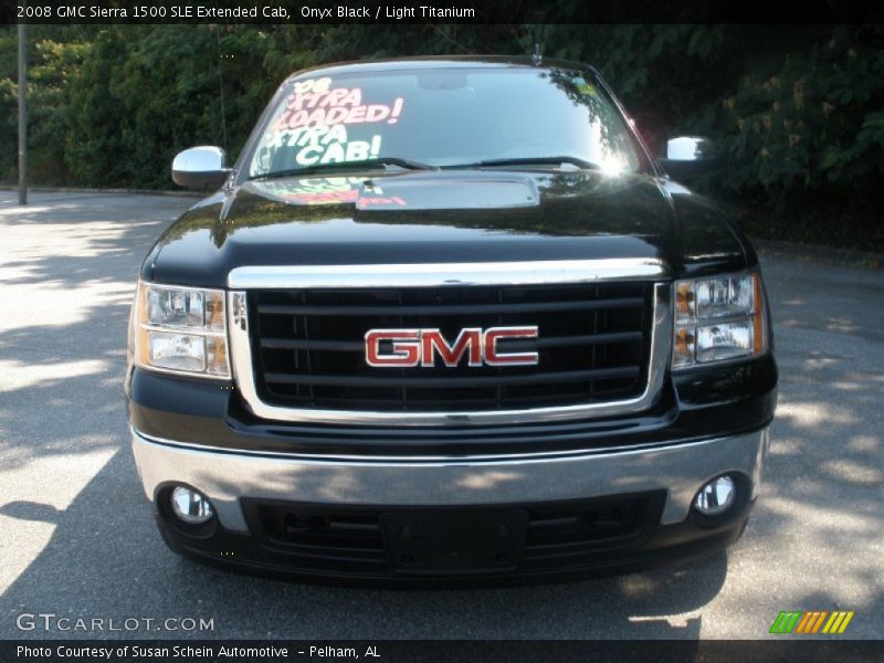 Onyx Black / Light Titanium 2008 GMC Sierra 1500 SLE Extended Cab