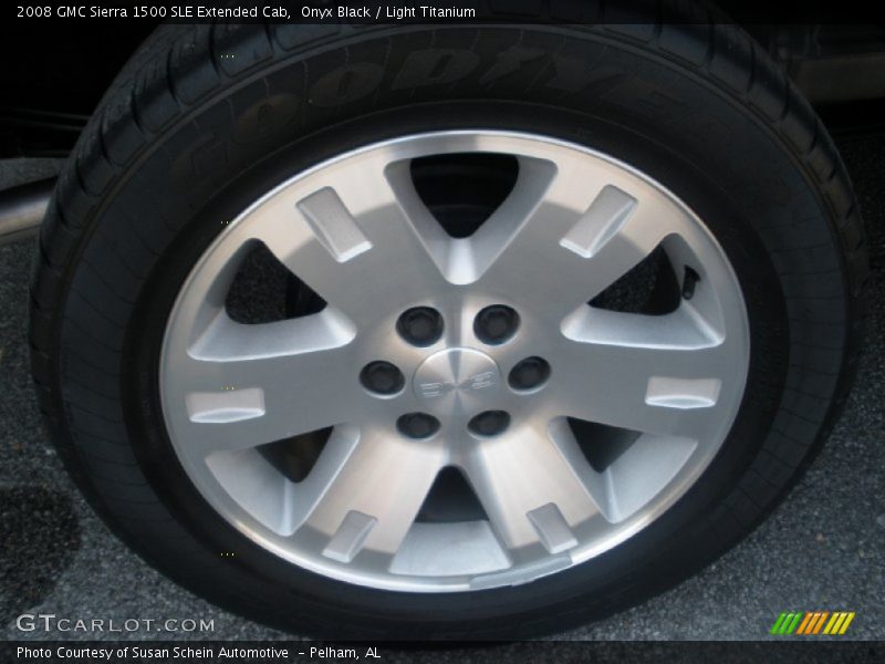 Onyx Black / Light Titanium 2008 GMC Sierra 1500 SLE Extended Cab