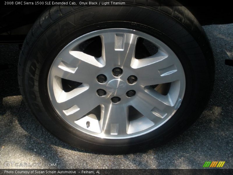 Onyx Black / Light Titanium 2008 GMC Sierra 1500 SLE Extended Cab