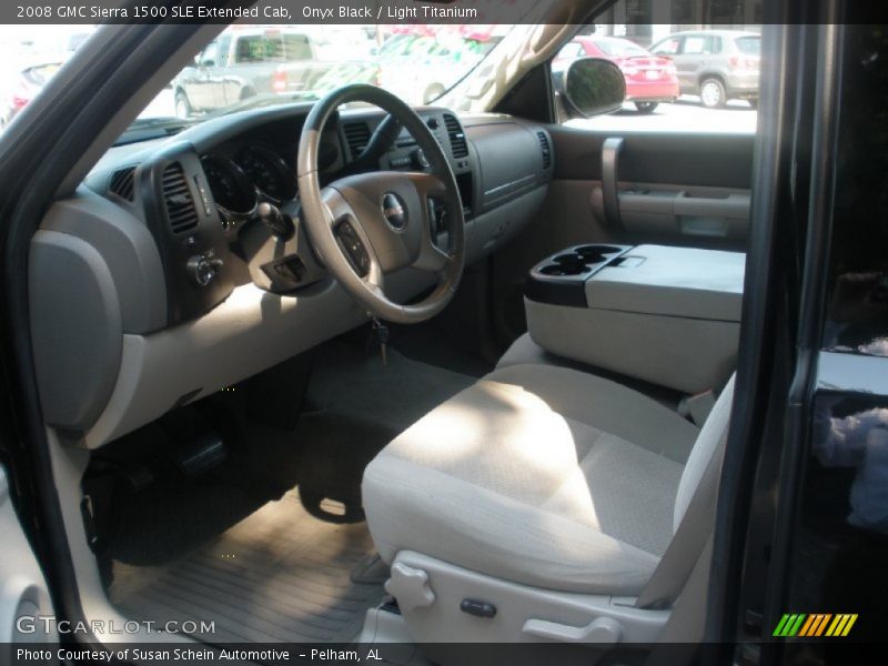 Onyx Black / Light Titanium 2008 GMC Sierra 1500 SLE Extended Cab