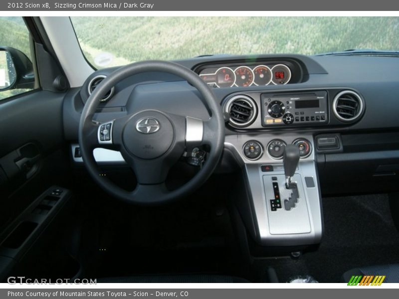 Sizzling Crimson Mica / Dark Gray 2012 Scion xB