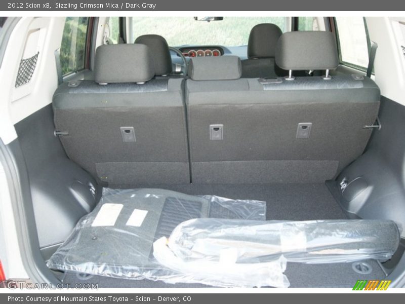 Sizzling Crimson Mica / Dark Gray 2012 Scion xB