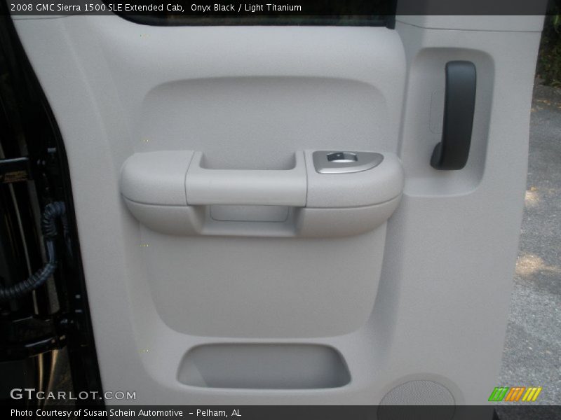 Onyx Black / Light Titanium 2008 GMC Sierra 1500 SLE Extended Cab
