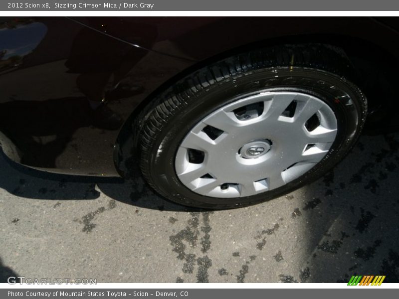 Sizzling Crimson Mica / Dark Gray 2012 Scion xB