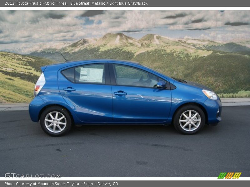  2012 Prius c Hybrid Three Blue Streak Metallic