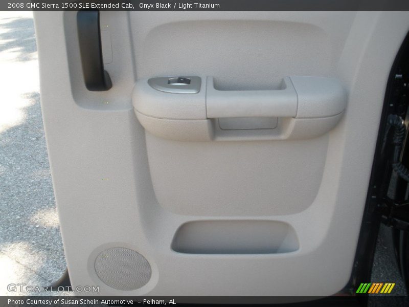 Onyx Black / Light Titanium 2008 GMC Sierra 1500 SLE Extended Cab