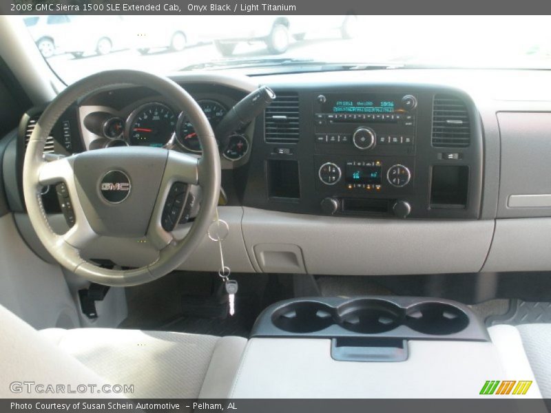 Onyx Black / Light Titanium 2008 GMC Sierra 1500 SLE Extended Cab