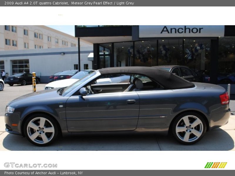 Meteor Grey Pearl Effect / Light Grey 2009 Audi A4 2.0T quattro Cabriolet
