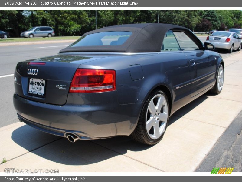 Meteor Grey Pearl Effect / Light Grey 2009 Audi A4 2.0T quattro Cabriolet
