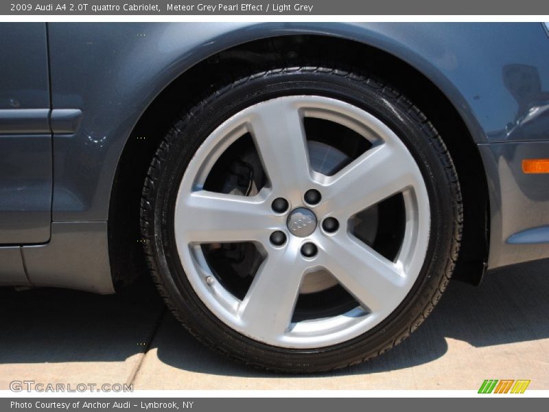 Meteor Grey Pearl Effect / Light Grey 2009 Audi A4 2.0T quattro Cabriolet