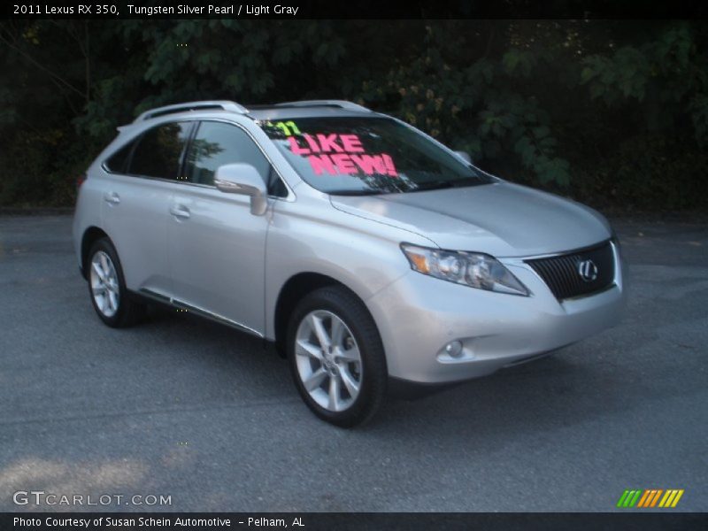 Tungsten Silver Pearl / Light Gray 2011 Lexus RX 350