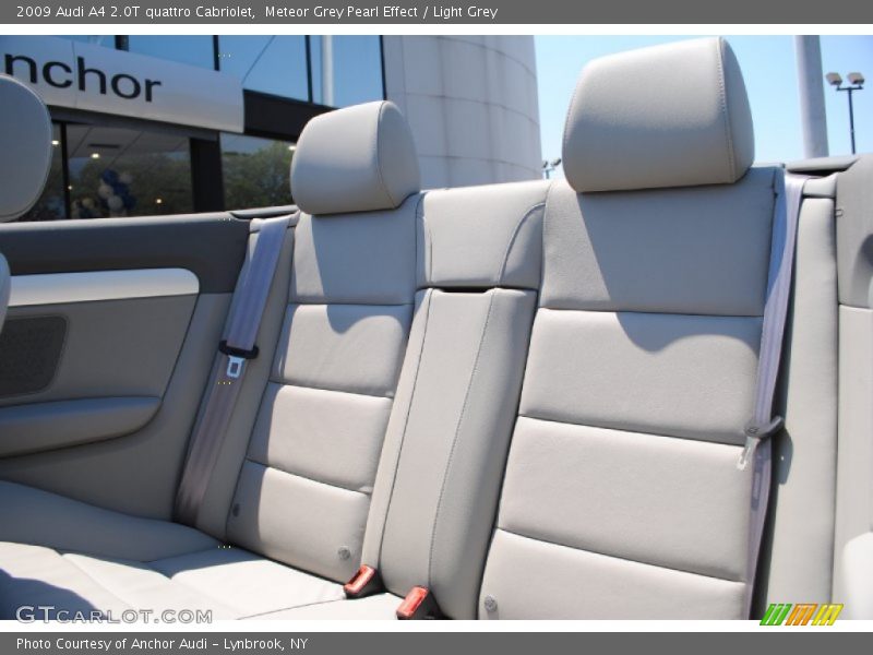 Meteor Grey Pearl Effect / Light Grey 2009 Audi A4 2.0T quattro Cabriolet