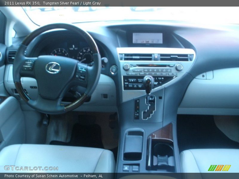 Tungsten Silver Pearl / Light Gray 2011 Lexus RX 350
