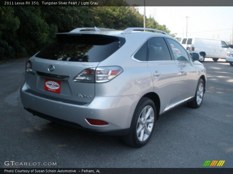 Tungsten Silver Pearl / Light Gray 2011 Lexus RX 350