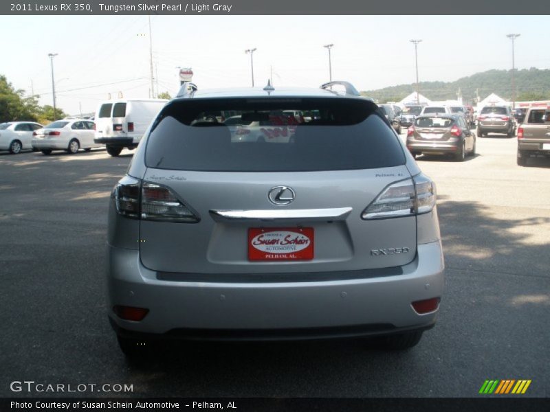 Tungsten Silver Pearl / Light Gray 2011 Lexus RX 350