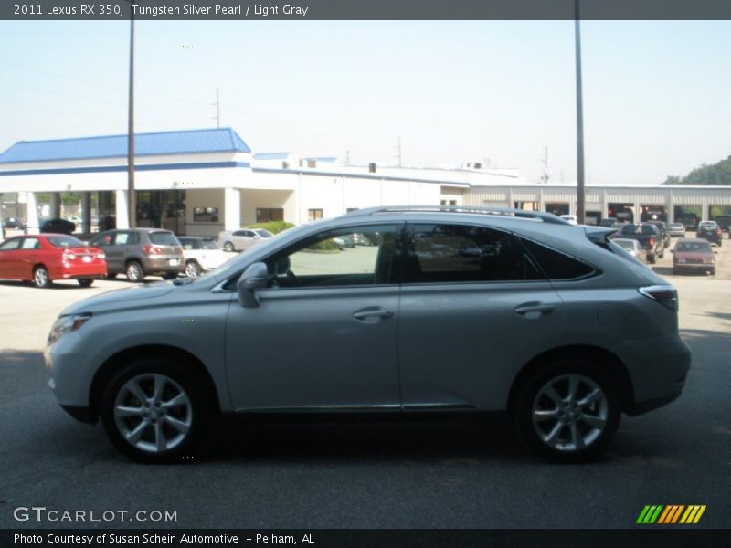 Tungsten Silver Pearl / Light Gray 2011 Lexus RX 350