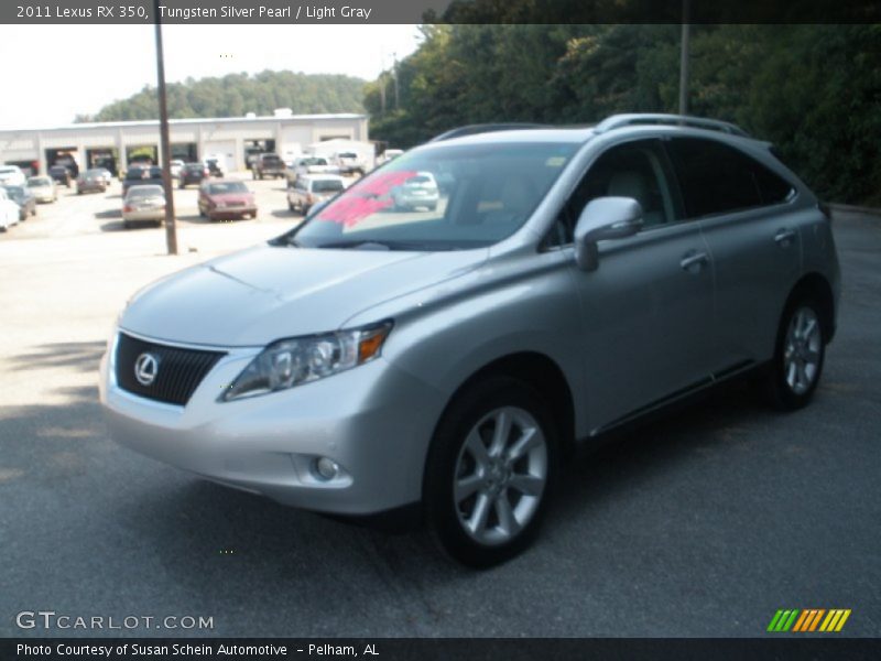 Tungsten Silver Pearl / Light Gray 2011 Lexus RX 350
