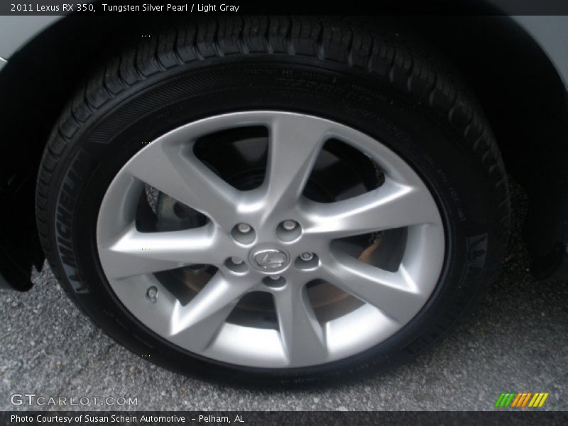 Tungsten Silver Pearl / Light Gray 2011 Lexus RX 350