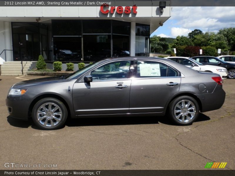 Sterling Gray Metallic / Dark Charcoal 2012 Lincoln MKZ AWD