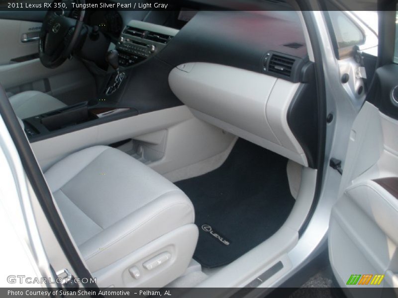 Tungsten Silver Pearl / Light Gray 2011 Lexus RX 350
