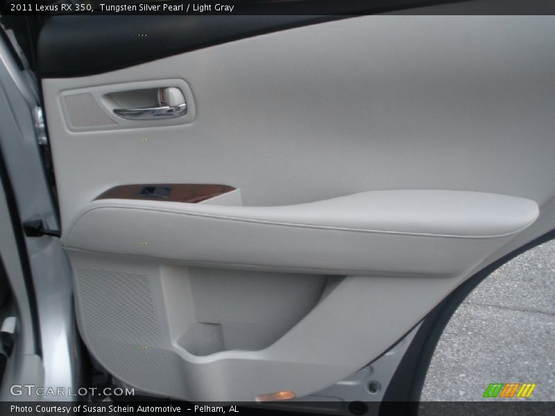 Tungsten Silver Pearl / Light Gray 2011 Lexus RX 350