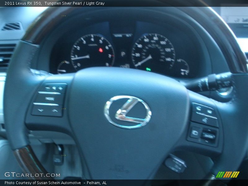 Tungsten Silver Pearl / Light Gray 2011 Lexus RX 350