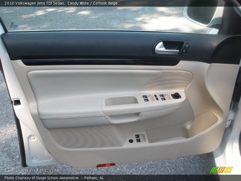 Candy White / Cornsilk Beige 2010 Volkswagen Jetta TDI Sedan