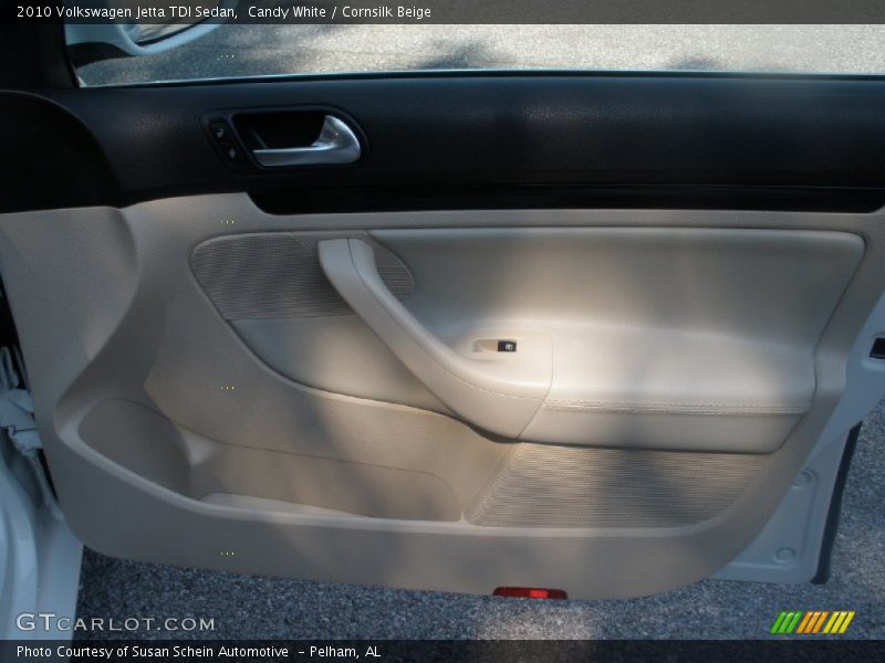 Candy White / Cornsilk Beige 2010 Volkswagen Jetta TDI Sedan