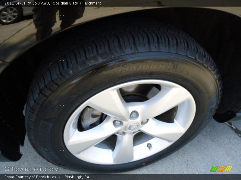 Obsidian Black / Parchment 2011 Lexus RX 350 AWD