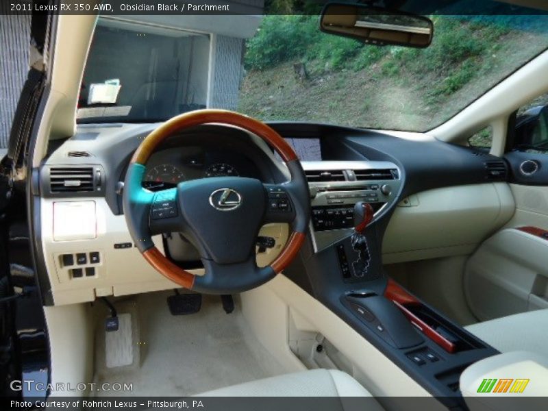 Obsidian Black / Parchment 2011 Lexus RX 350 AWD